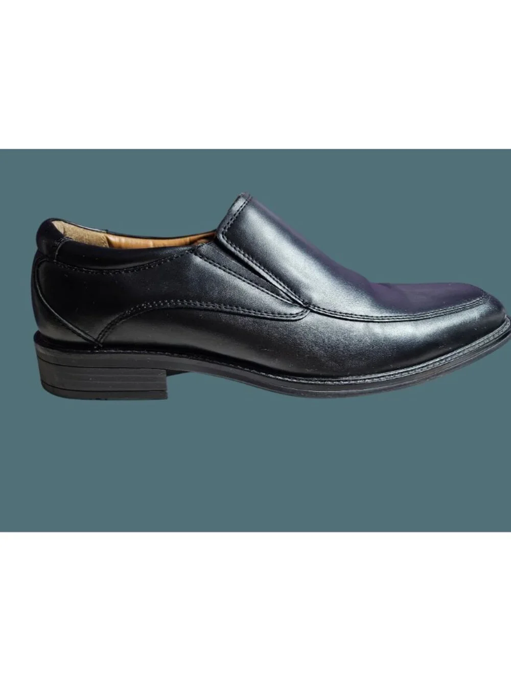 George Dominic Dress Casual Black Cushioned Footbed Loafer Shoes Men Size 10